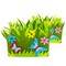 Set of 2 Colorful Felt Butterfly and Flower Spring Centerpieces for Tables and Shelves 6 Inches Tall